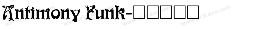 Antimony Funk字体转换